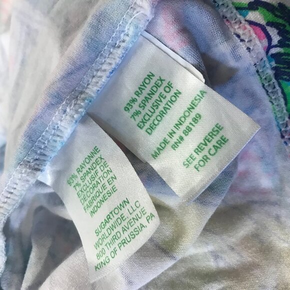 Lilly Pulitzer Wish You Were Here Crochet Print Woman's Dress Size Medium M 2020 - Picture 13 of 13